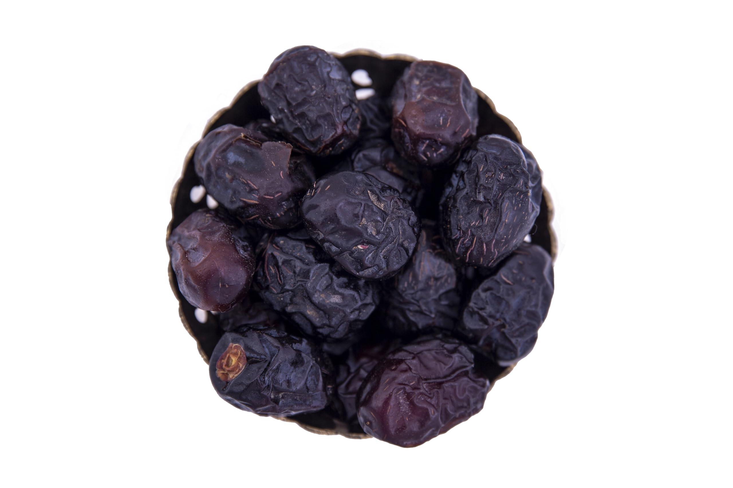 Rasda Rasda Ajwa Premium Saudi Dates 250g, 1 Pack, Khajur, Khajoor, Natural Nutritious Sweetener, Gourmet, Black, Biodegradable Packaging