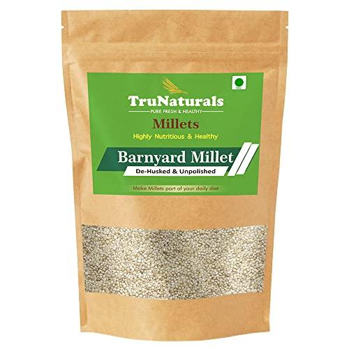 TruNaturals TruNaturals Unpolished Barnyard Millet 1.8Kg | Siridhanya Positive Millet Gluten-Free & Organic | Dr Khader Vali Millets | Sanwa | Jhangora | Kuthiravali | Odalu | Rich in Fibre & Proteins