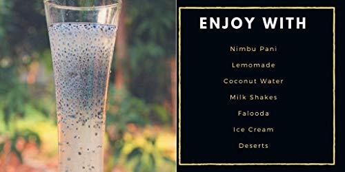 Elly Nuts Elly Nuts Combo Pack of Raw Basil Seeds 250 gms Each Total 500 gms | Tukmariya Seeds| Sabja Beej| Natural Basil Seeds| Falooda Seeds [Jar Pack] - Diwali Gift Pack