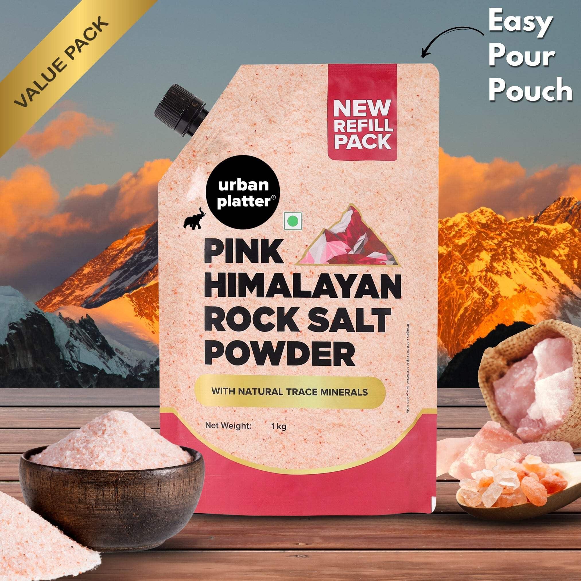 urban platter Urban Platter Pink Himalayan Rock Salt Powder, 1.5kg (Unrefined | Additive Free | 100% Pink Rock Salt | Sendha Salt | PET Jar)