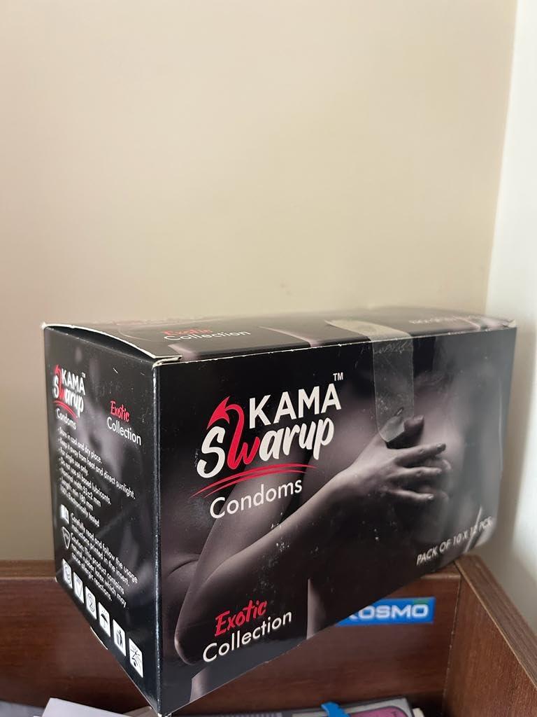 KAMA SWARUP KAMA SWARUP MEN DOTTED CONDOM JUMBO PACK OF 12 PACKS OF 10 PIECES (Mint)