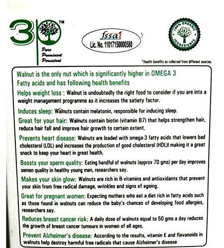 AMSON 3P Kashmiri Regular | Organic| Natural|Akhrot|Vlaue Pack|Akhrot giri|Wallnut|Walnut Kernels 400 gm (200 gm x Pack of 2)