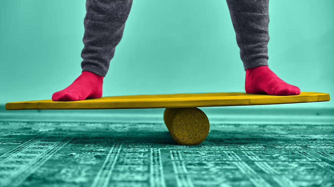 Kiddly Mart Kiddly Mart Wooden Balance Board Foot Rocker Leg Exerciser Occupational Physio Therapy,Simply fit Board & Kids Balance Board (Rooler)