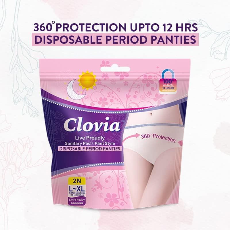 Clovia Clovia Women, Heavy Flow Disposable Period Panties For Sanitary Protection (Pack Of 10)