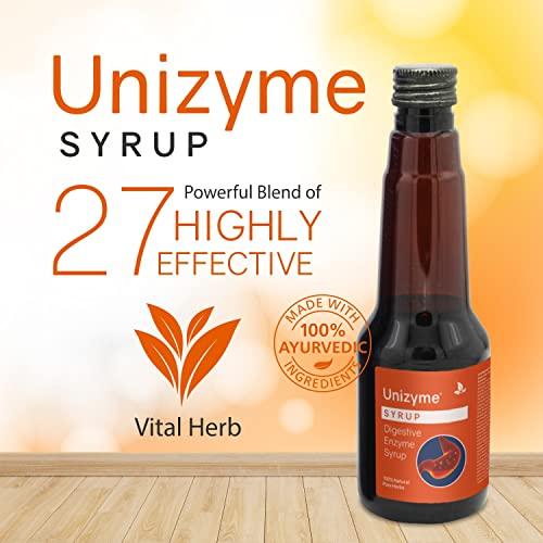 Uteright Unizyme Syrup (200 ml - Pack Of 3) | Supports digestive system |Vegeterian Syrup| For Digestive Wellness (200 ml - Pack of 3)