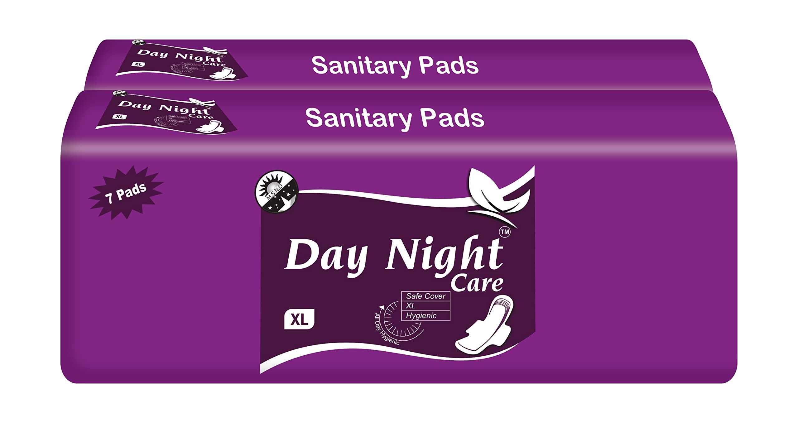 Generic Day Night Care Sanitary Napkins Pads (280mm,6 Pads In 1 Pack) (Pack Of 2)