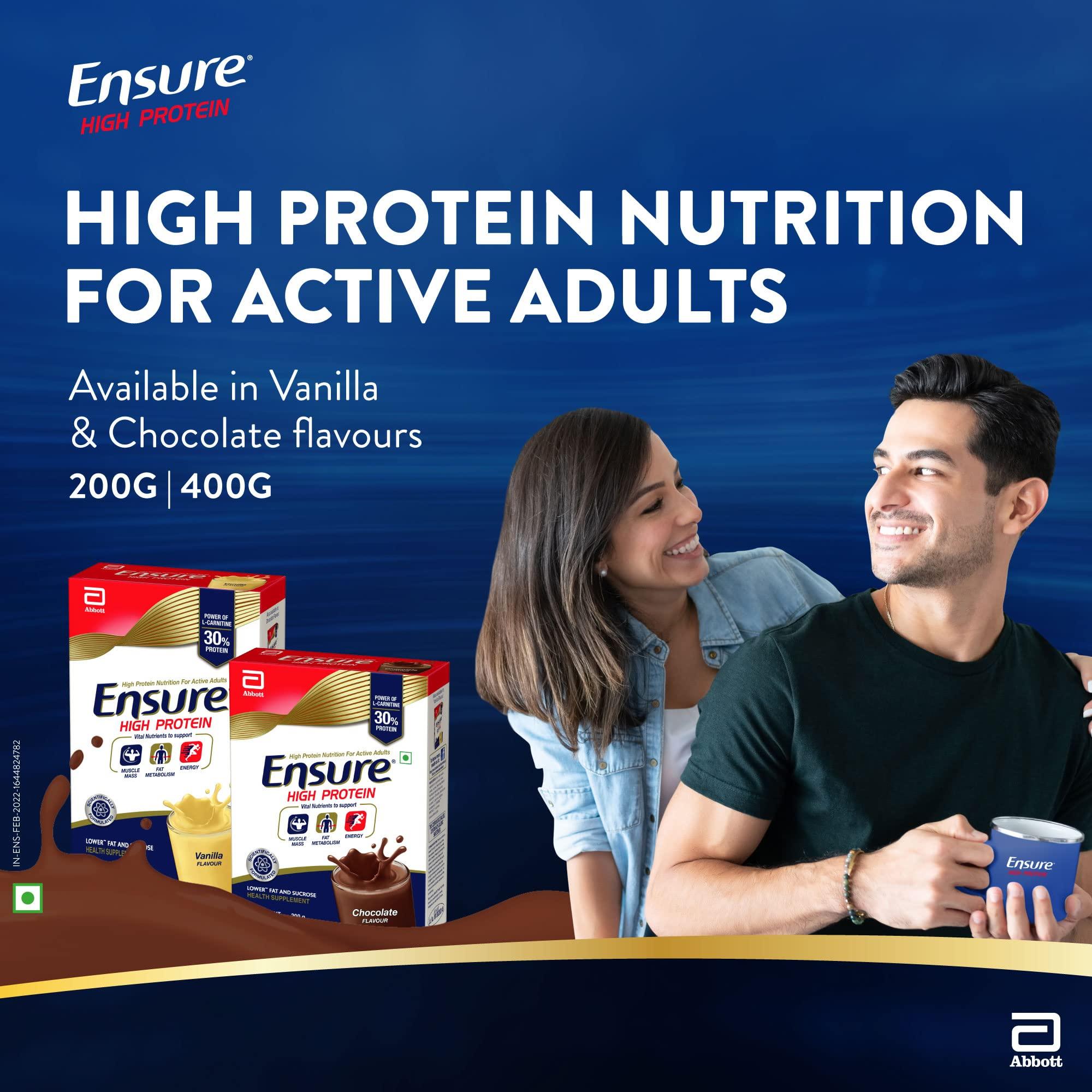 Ensure Ensure High Protein Drink for Physically Active Adults - Chocolate 400g