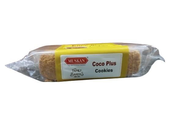 MUSKAN MUSKAN Coco Plus Cookies Handcrafted Delicious Soft Cookies Crunchy Tasty and Tea time Snacks Cookies [Pack of 5] 350g each