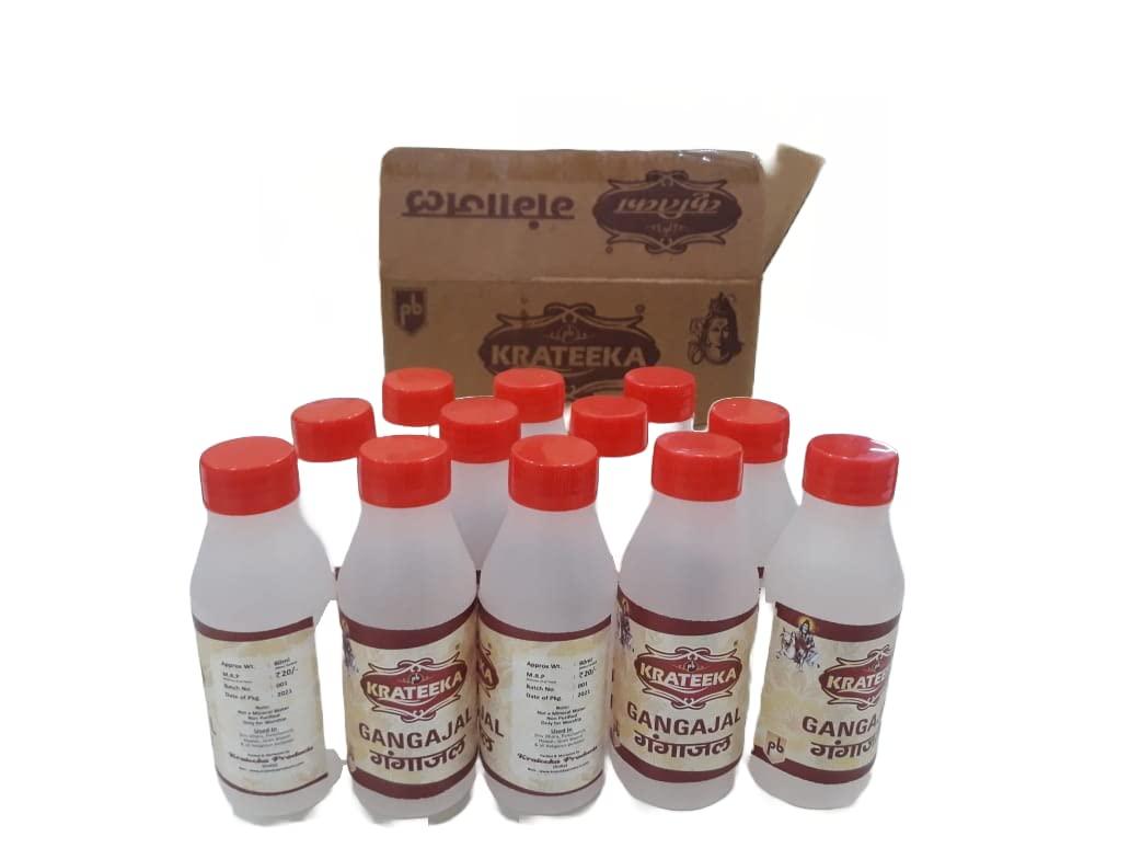 Krateeka Gangajal Pure and Natural from Krateeka Product (Pack of 12 Bottles x 80 ML) Gangajal Per Bottle Sold by Arya Radha