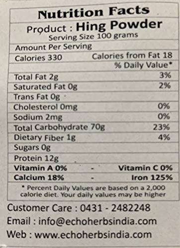 Grocery Eco Herbs India Hing Powder Masala Perungayam Asafoetida Natural Pure and Original Compounded Hing Product 500 GMS Provides a flavourful Essence of Deliciousness to Any Dish