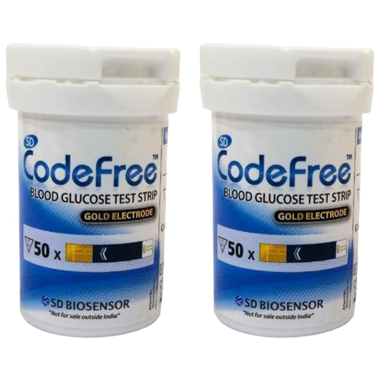 SD Codefree SD Codefree Blood Glucose Test Strips (Pack of 300) - Glucometer strips