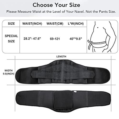 COIF COIF Cotton Lumbar Lower Back Pain Relief Brace for Orthopedic Sacral Waist Back Support - Tailbone Back Posture Corrector Lumbar Pain Belt for Man & Woman (28\" to 47\")