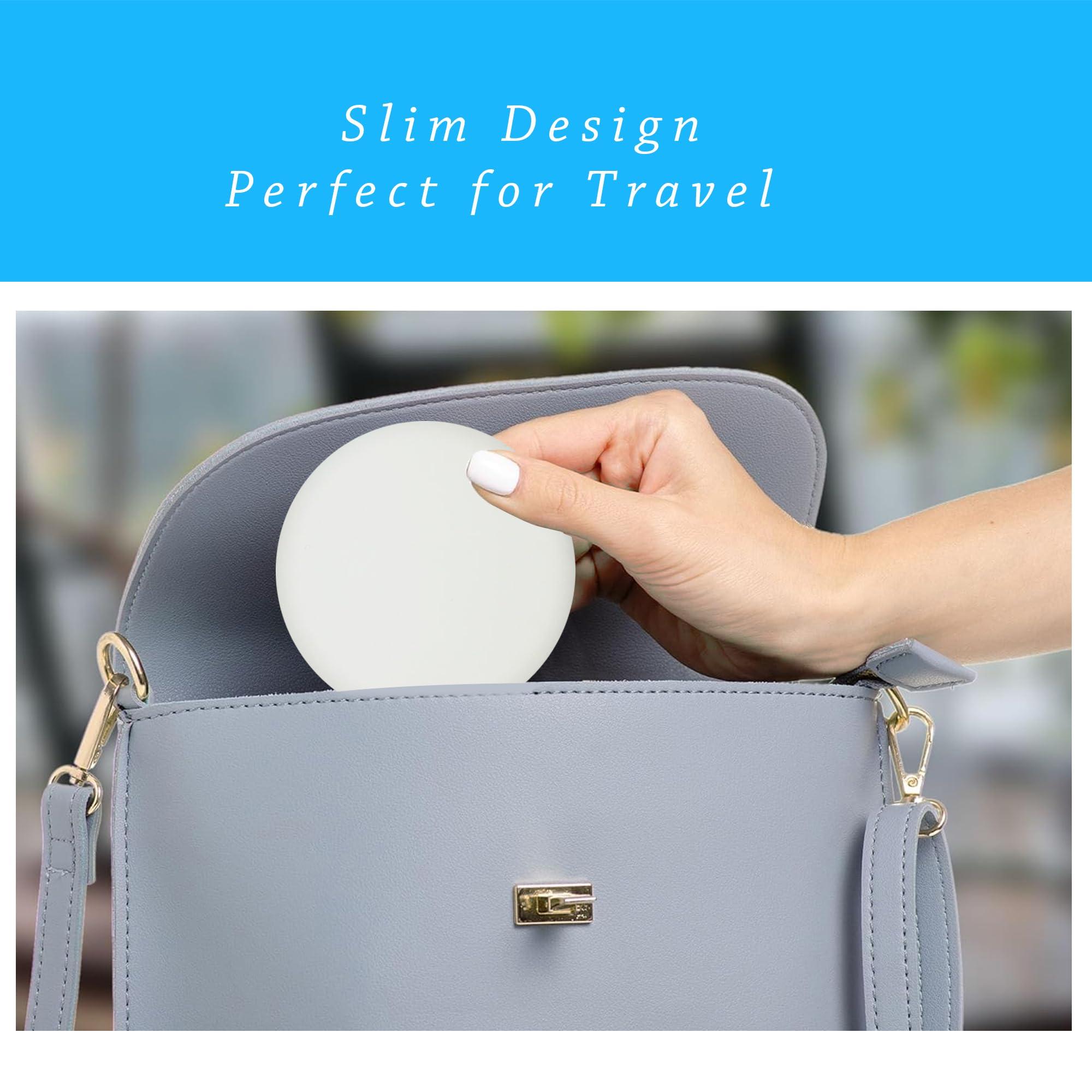 Dentosmile Dentosmile Aligner Case with Mirror - Compatible with Invisalign, Smile Direct, and Other Aligners, Retainers, and Mouth Guards in Off White Color (1)