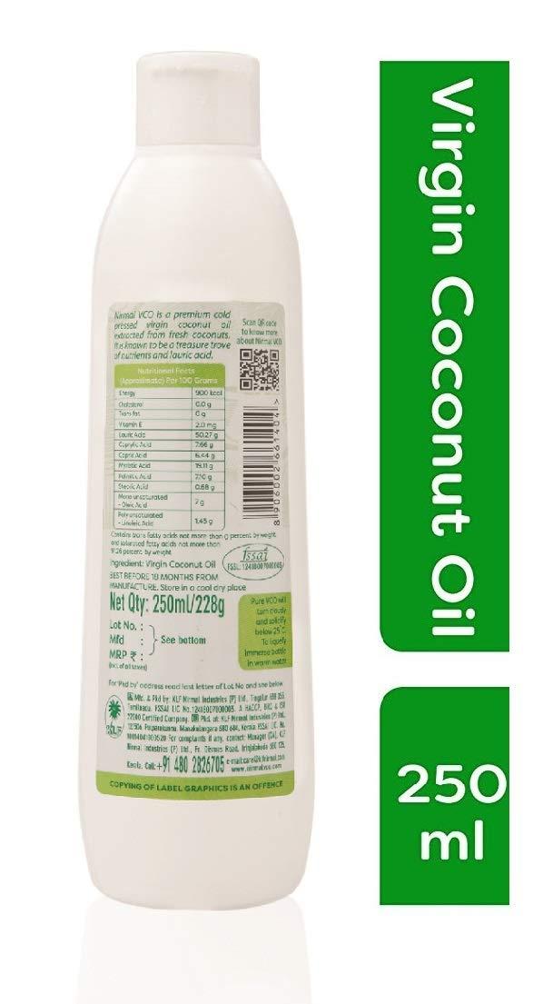 KLF Nirmal Klf Nirmal Cold Pressed Virgin Coconut Oil, 250Ml + Nirmal Cold Pressed Virgin Coconut Oil, 500 Ml