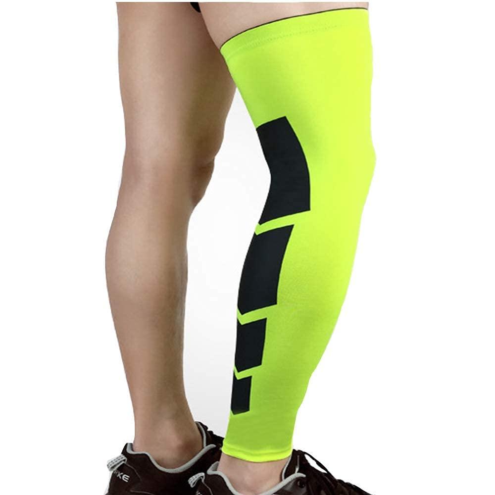 JUST RIDER JUST RIDER Calf Compression Sleeve Leg Socks for Shin Pain Relief Swelling Sports Basketball Badminton Running Gym Exercise Cycling, Maternity, Travel, Nurses for Men and Women (Green, Large)
