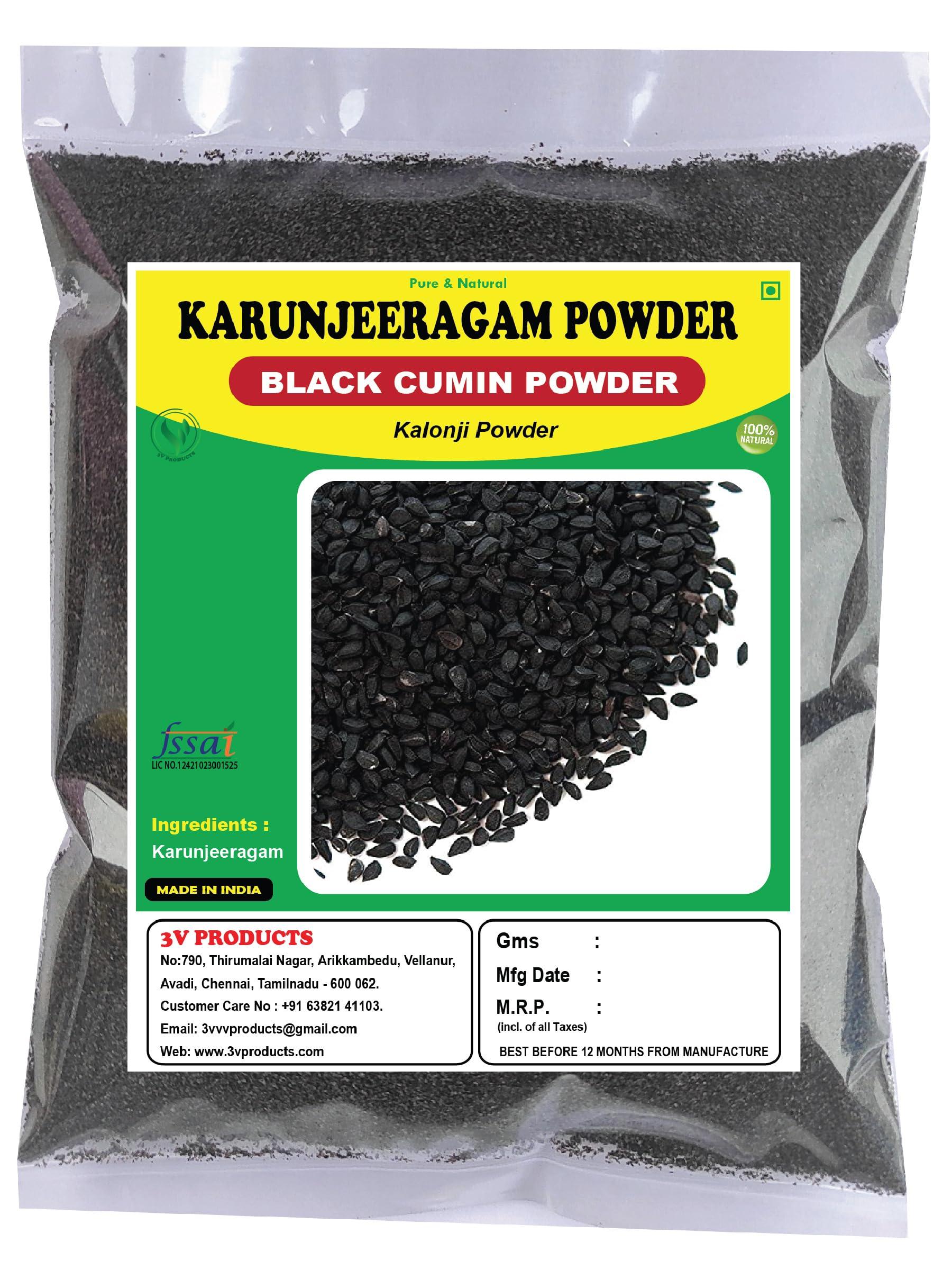 3V PRODUCTS 3V PRODUCTS Karunjeeragam Powder 50g | Kalonji | Black Cumin | Nigella