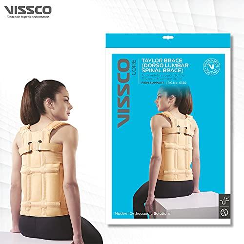 Vissco Vissco Dorso Lumbar Spinal Brace (Taylor Brace), Back Support for Stability & Immobilisation, Post Spine Surgery - Large (Beige)