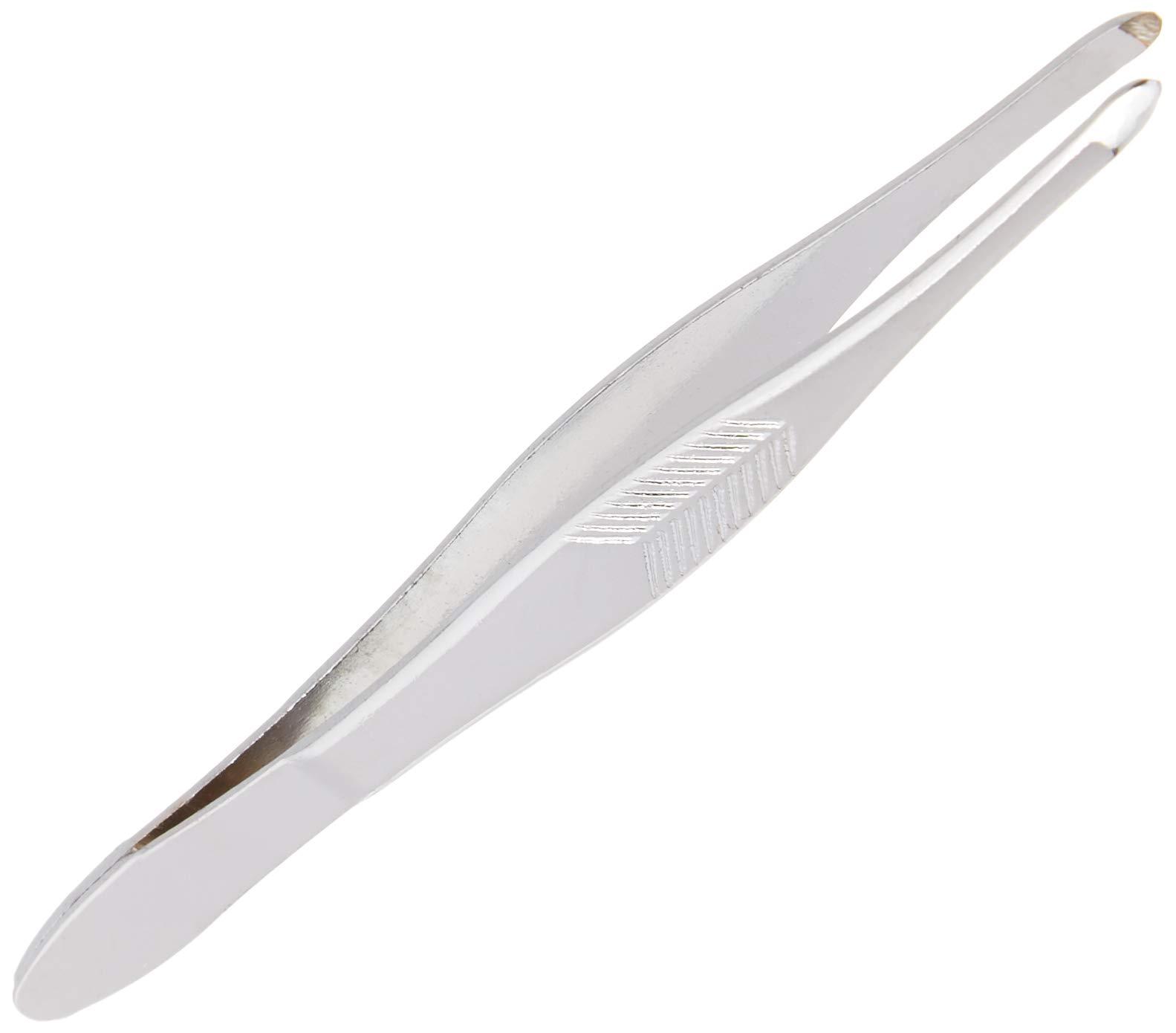 Trim Trim Blunt Tip TWEEZERS with textured Grip