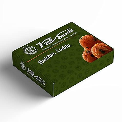 Kanti Sweets Kanti Sweets Motichoor Laddu, Made With Gram Flour, Sugar And Dry Nuts - 1 kg (Pack Of 1)