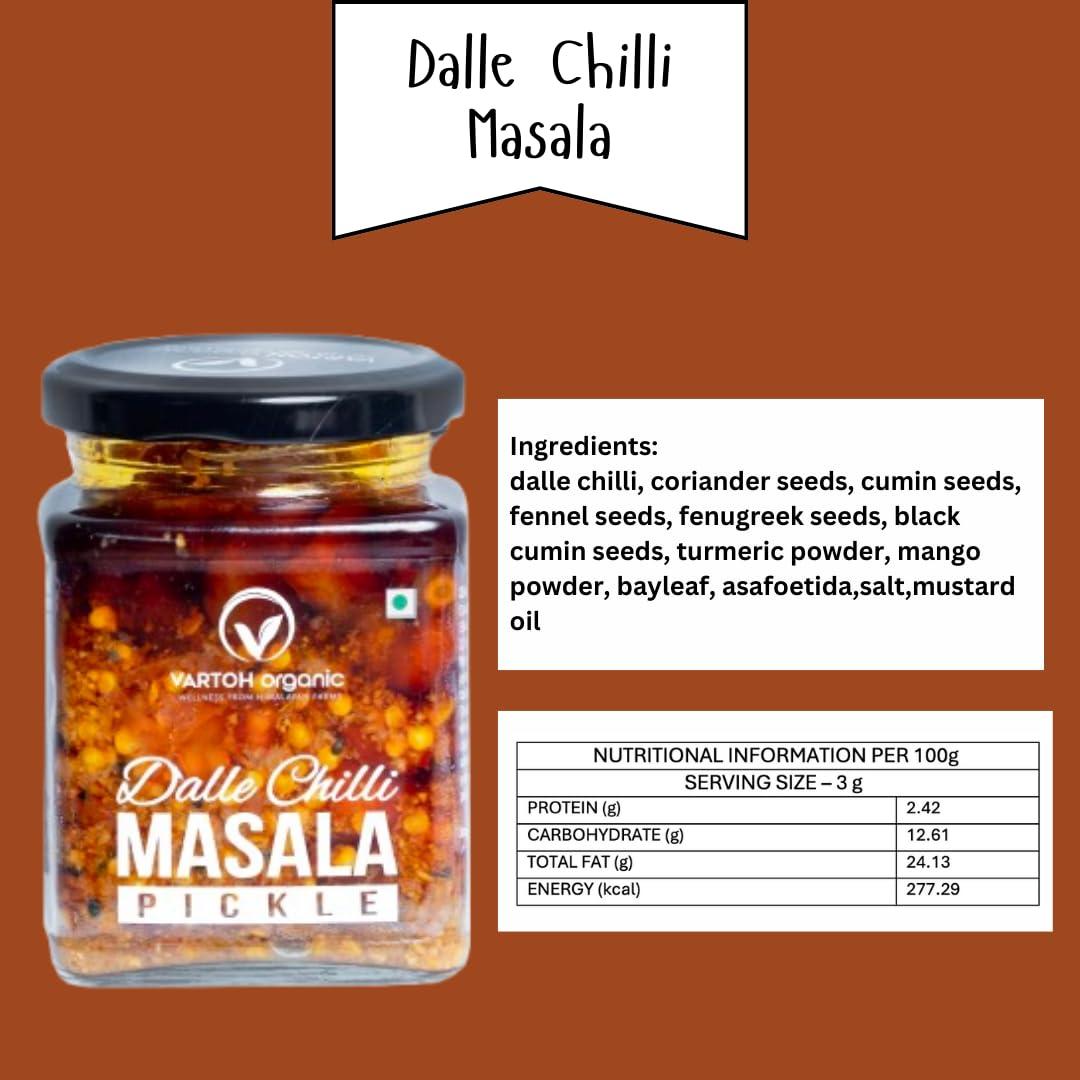 VARTOH ORGANIC Vartoh Organic Dalle Chilli Masala Pickle