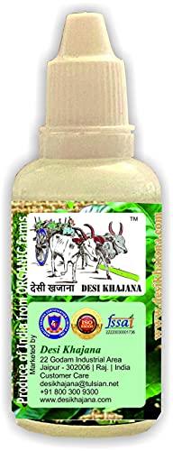 DESI KHAJANA DESI KHAJANA Tulsi Drops | Panch Tulsi (Tulasi) Arka 30ml - Concentrated Extract of Rare Tulsi for Immunity Boosting | Produce of ORGANIC Farms of India