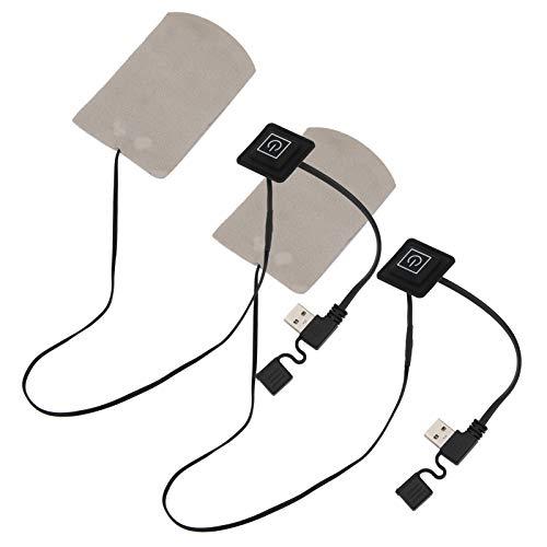 Xinrub Socks Heating Pad, Composite Fiber Socks Heating Cloth Electric Socks Heating Film 1 Pair for Outdoor Sports