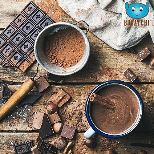BOGATCHI BOGATCHI Single Origin and Natural , Cocoa Powder for Cake Making, Vegan |Raw | No Sugar| Gluten Free| Keto Chocolate, Dark Unsweetened Cocoa Powder, 200g , Free Measuring Spoon