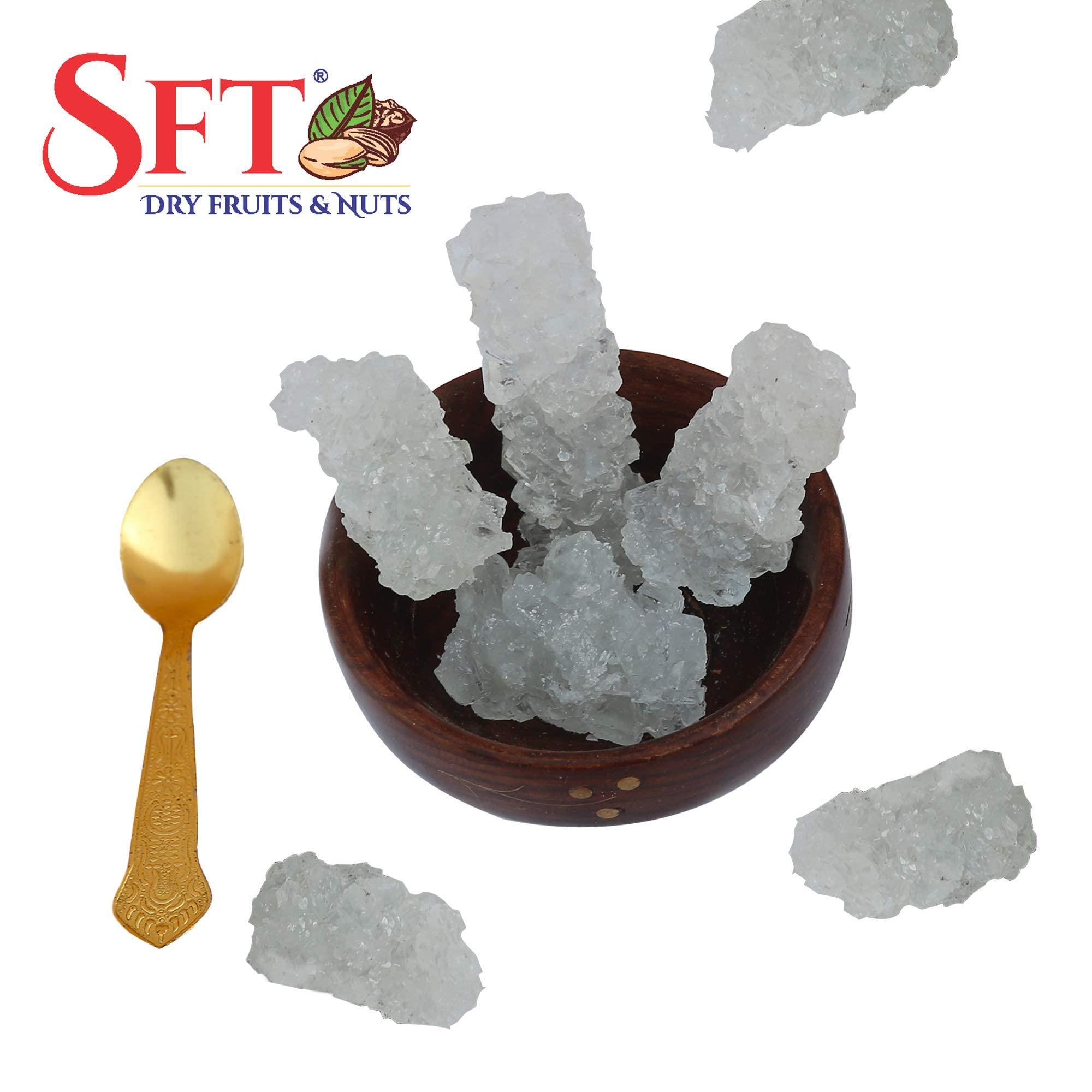SFT SFT Mishri Dhaga, Sugar Thread (Dhaga Mishri) Candy Thread 1 Kg & SFT Sugar Diamond Fresh (Mishri Dana) Sugar Crystals Small 1 Kg