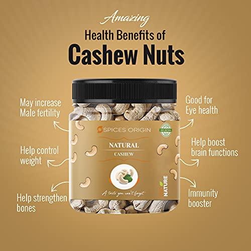 Spices Origin Spices Origin Premium Healthy Raw Nuts Dry Fruits Combo Pack of (250g Cashew), 250g Roasted Pistachios Nut, 500 g in Jar) | Healthy Gift Hamper Diwali Festival Celebration | Deepawali Gift Pack