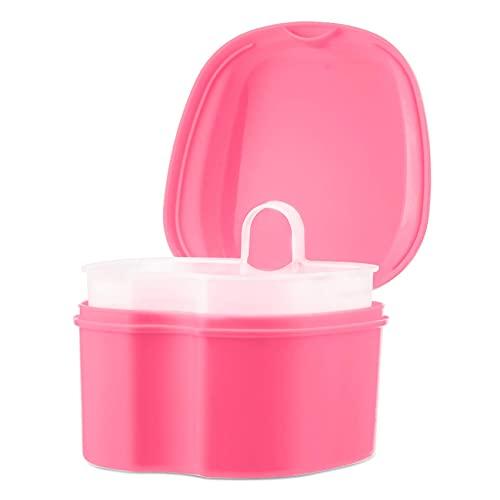 Annhua Annhua Denture Retainer Container Case Cleaning,Denture Bath Box False Teeth Storage Box - Leak Proof and Lid Waterproof