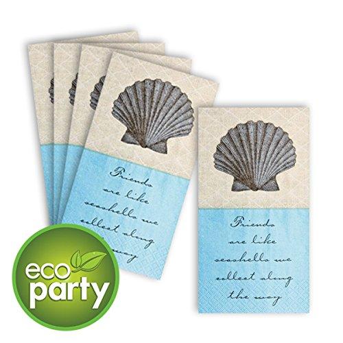 amscan \"Friends are Like Seashells We Collect Along The Way\" Hand Towels | 16 Ct. | 4\" x 7\"