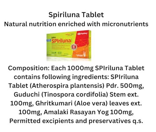 MINAL MINAL Spiriluna 30 Tablets | Natural Dietary Supplement for Vitality | Source of Vitamins & Minerals
