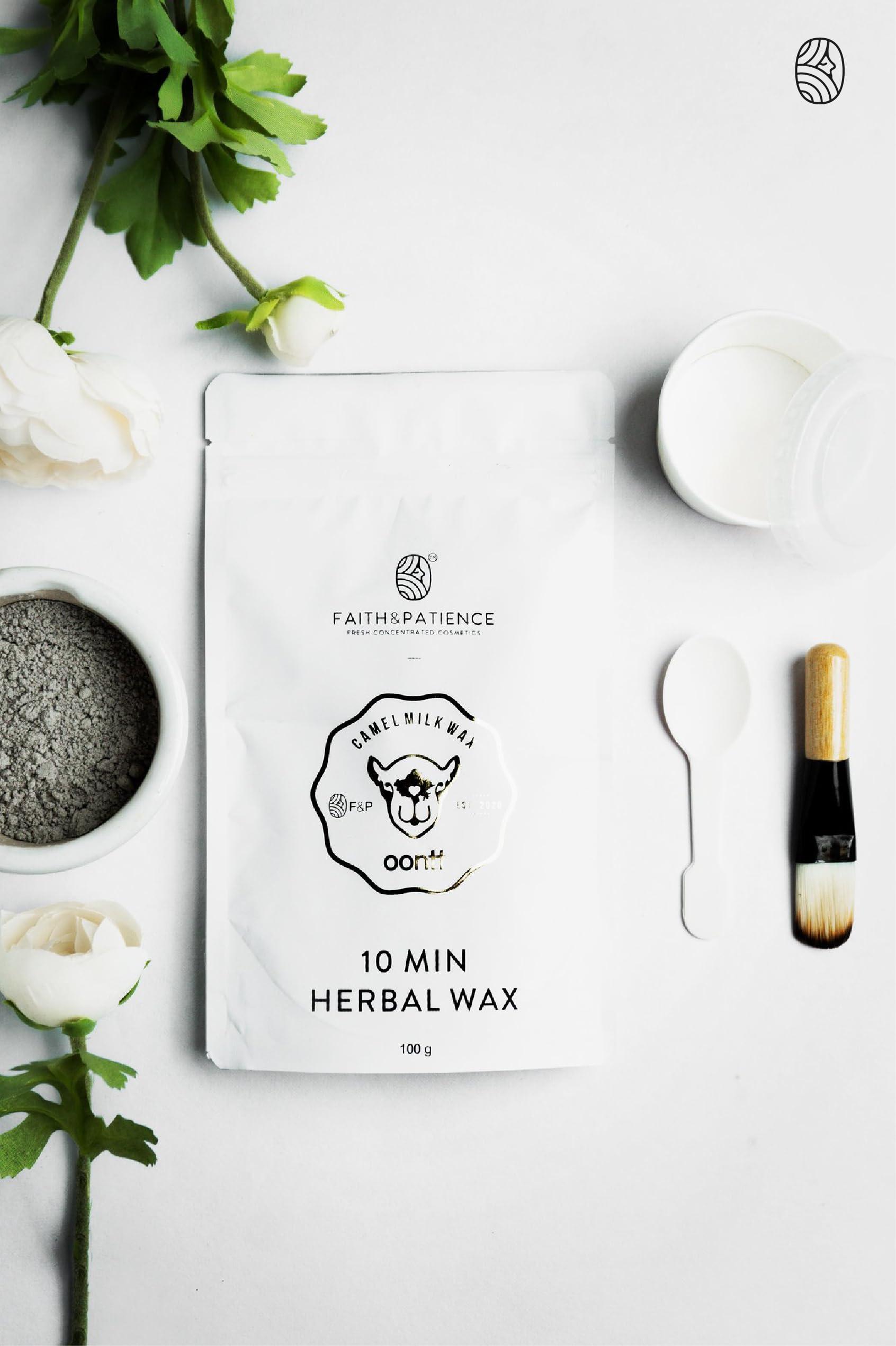 FAITH & PATIENCE FAITH & PATIENCE Hair Removal Powder For Men & Women, Faith And Patience Camel Milk Wax 10 Min Herbal And Chocolate Wax Combo, Pack of 1