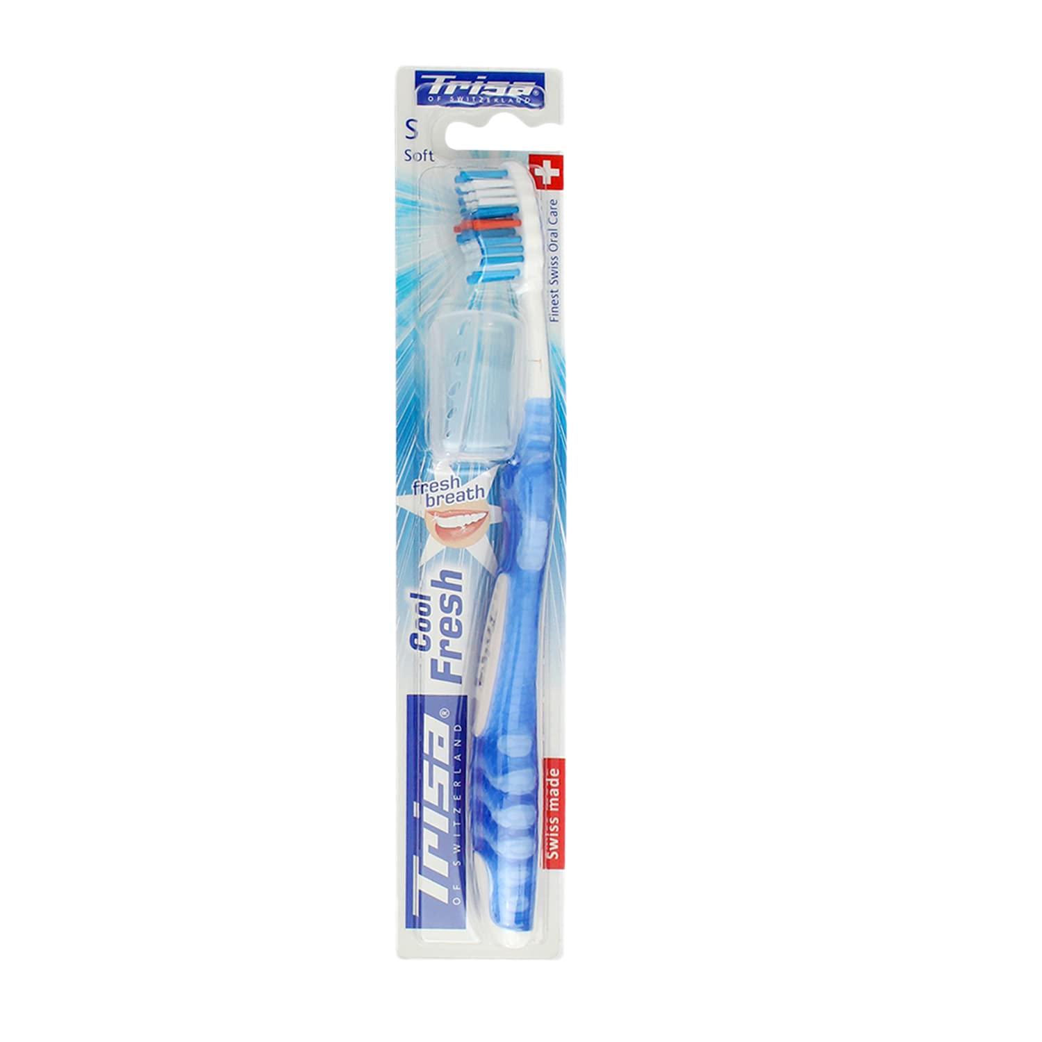 TRISA Trisa Cool Fresh Soft Toothbrush with Hygiene Box (Assorted Color)