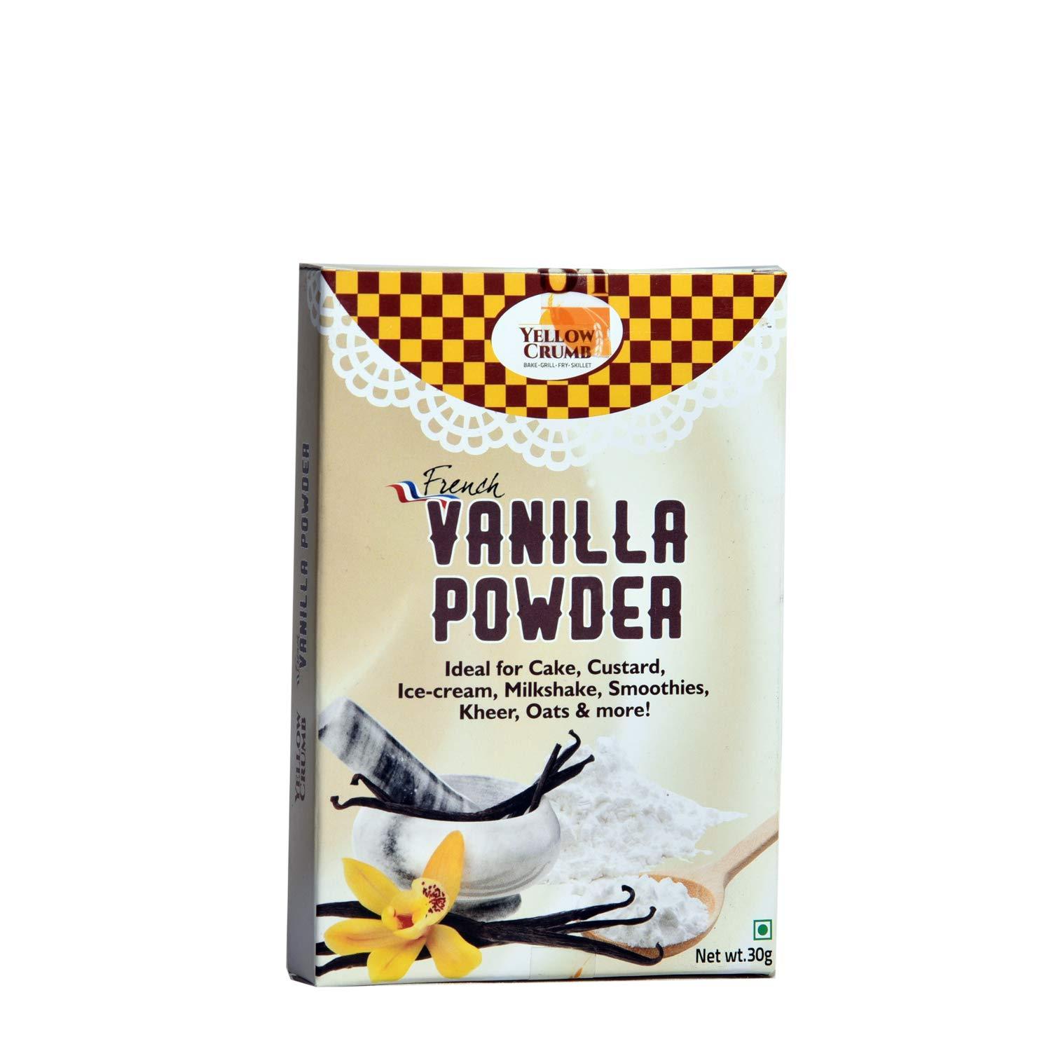 YELLOW CRUMB YELLOW CRUMB - French Vanilla Powder [Intense, Rich & Natural Sweet Aroma] - 30g