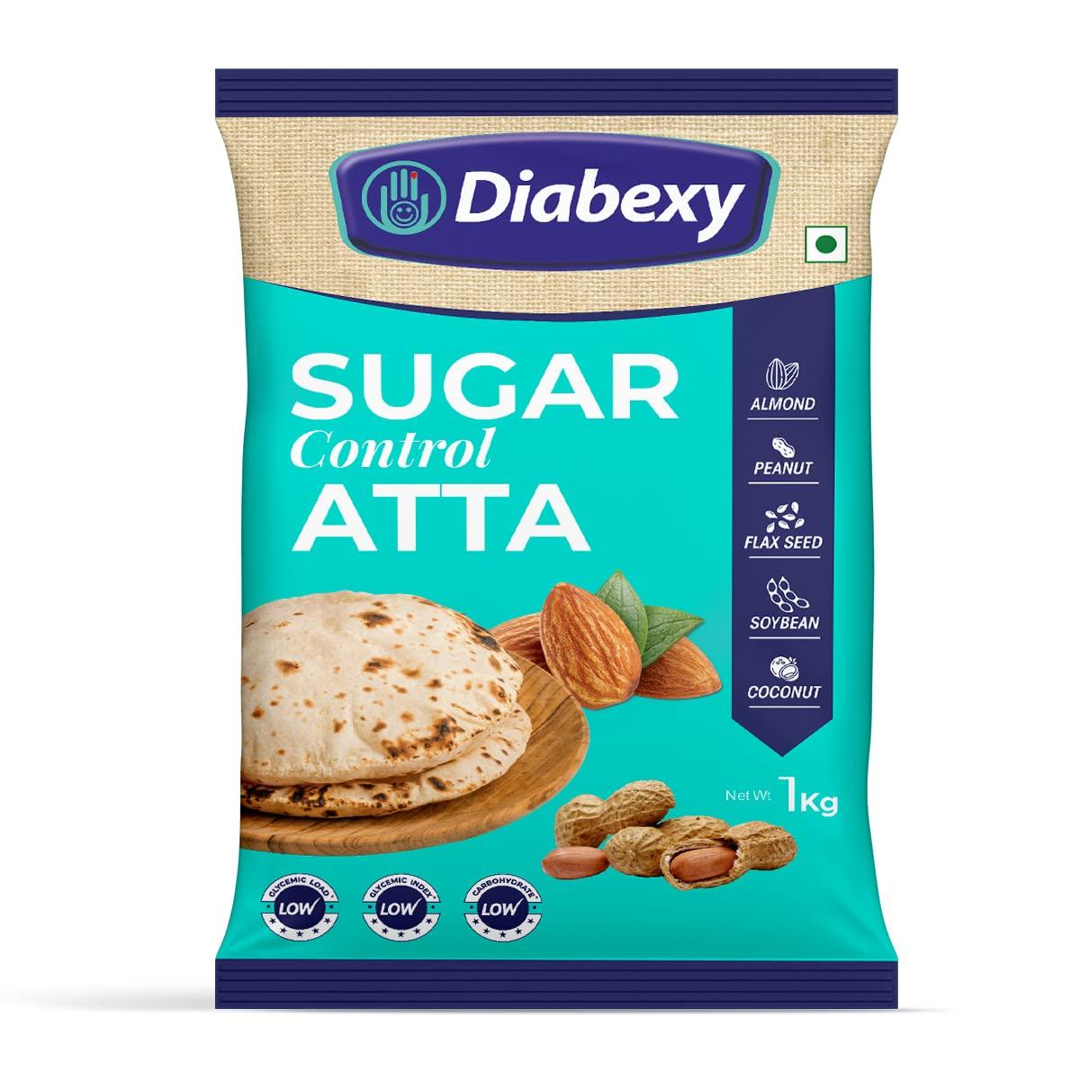 diabexy Diabexy Atta Sugar Control for Diabetes1kg with Diabexy Sugarfree Sweetener- 250g