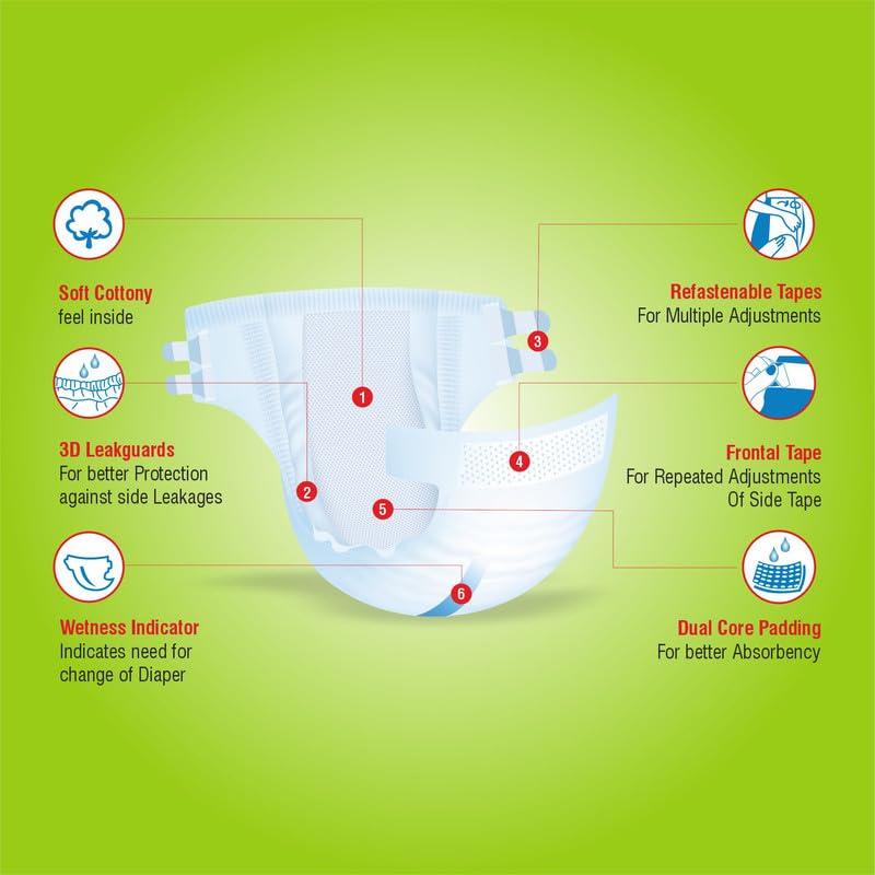 Eldeez Eldeez Adult Diaper Tape (M,80)