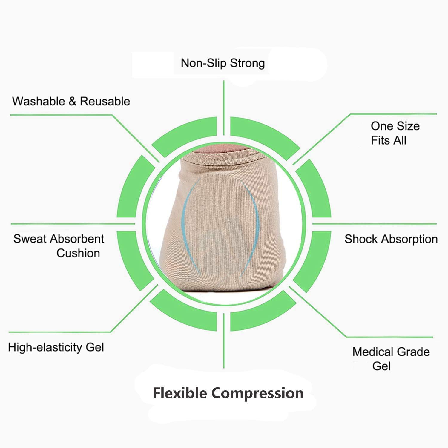 MANTRAVIB MANTRAVIB Foot Medial Arch Support Flat Feet Correction Sleeve With Cushion Plantar Fasciitis Insoles Leg Foot Pain Care Orthopedic Shoes Slippers For Men & Women (2 Pair)