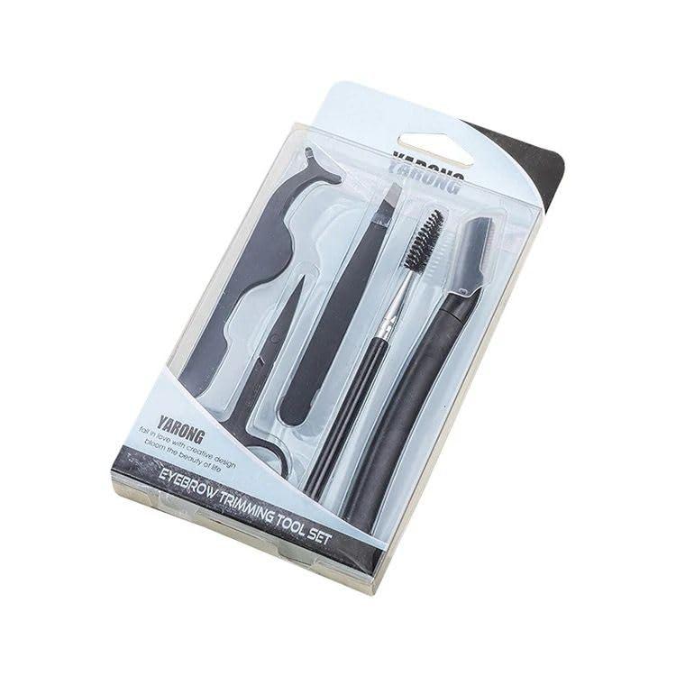 COSLUXE COSLUXE 5 Pcs Eyebrow Trimming Kit Eyebrow Grooming Set with Tweezers Scissors Eyebrow Razor and Eyelash Applicator for Women and Men