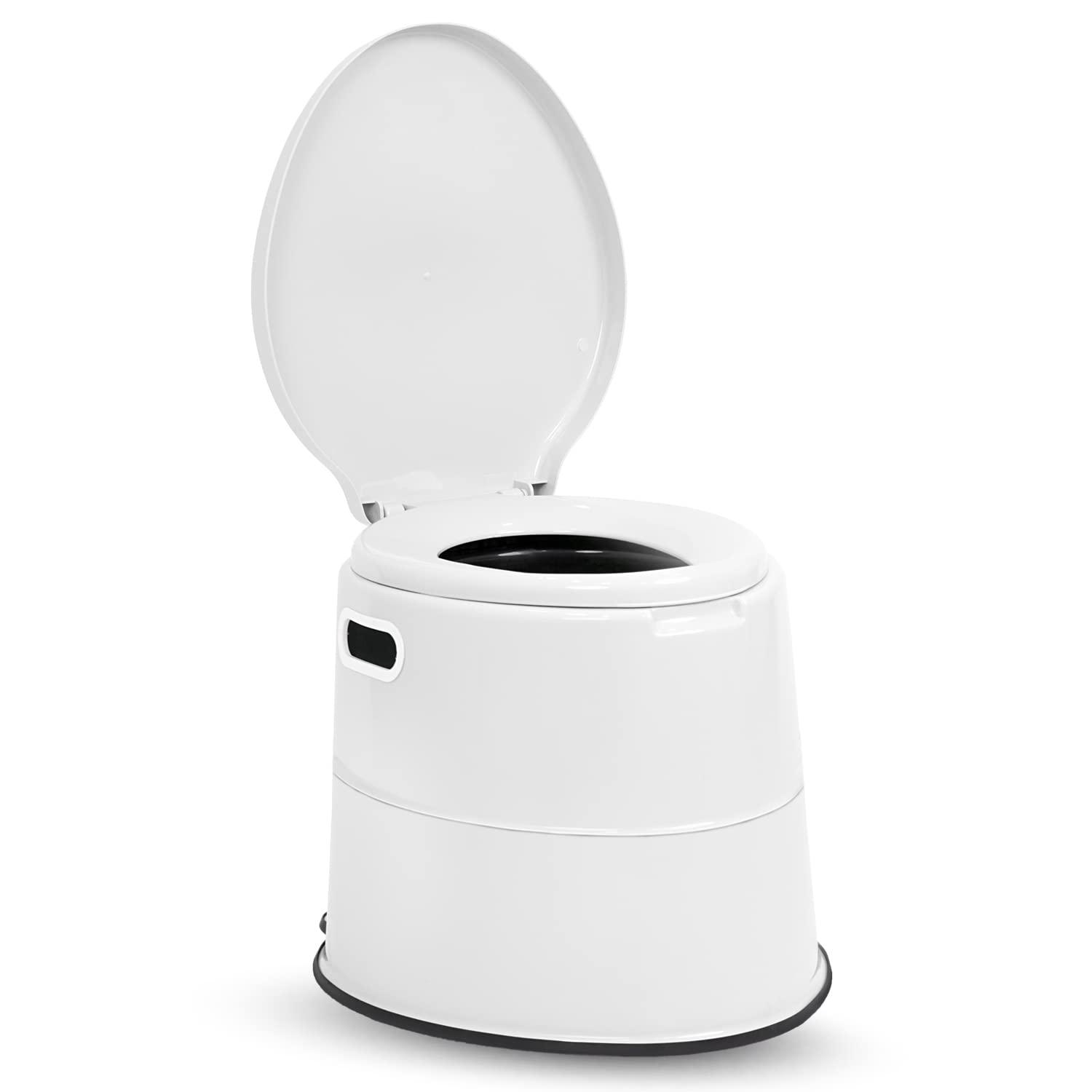 KosmoCare KosmoCare Plastic Portable Commode Toilet Stool, Commode Stool, Toilet Commode For Patients, Indian Commode Stool, Portable Toilet Seat For Adult, Kids & Handicap People, White