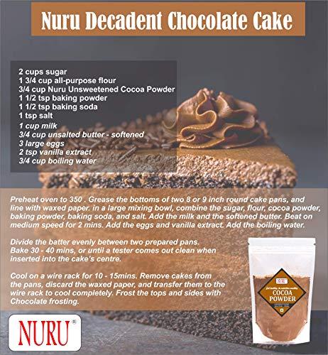 NURU Nuru Cocoa Powder 200 gm - Unsweetened, Non-Alkalized