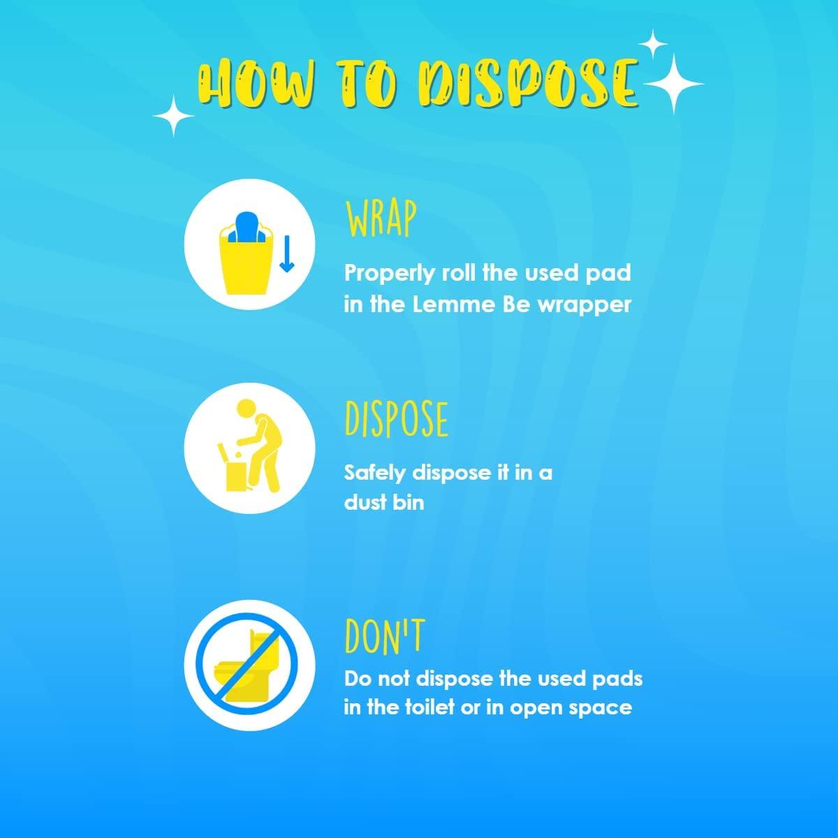 Lemme Be Lemme Be Xxl Heavy Flow Maternity Pads After Delivery For Women| 100% Organic Cotton | Oxo Biodegradable | Rash Free, Ultra Soft, Period Sanitary Napkins | Pads With Wings For Postpartum | 7 Count (XXL, Pack Of 2)