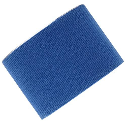 HAIBING Sports Recovery Tape Grid Back 5m Length 5cm Width 2pcs Athletic Kinesiology Tape for Badminton (Dark Blue)