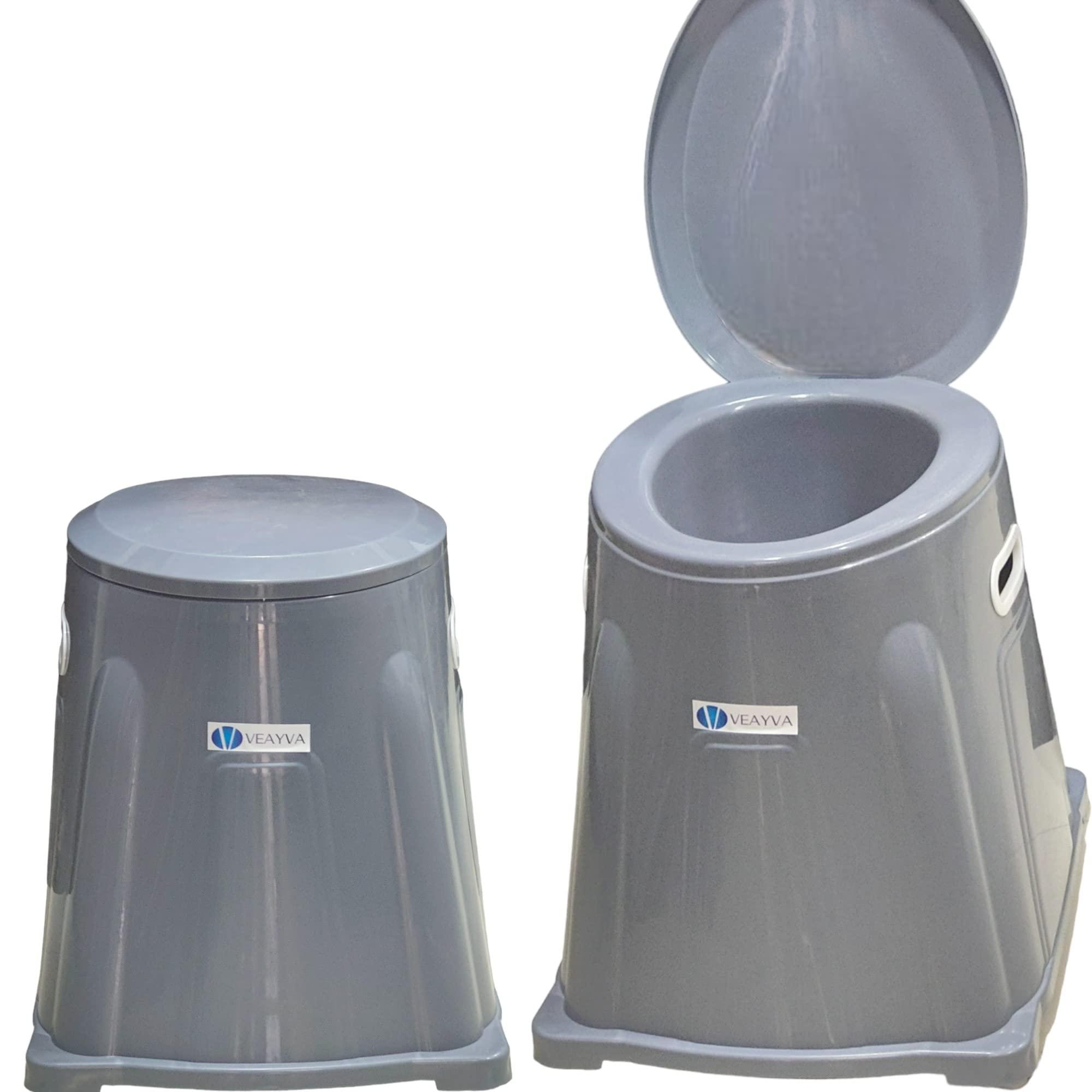 Veayva Veayva Portable Indian Toilet to Western Conversion Kit - Grey Western-style toilet, Plastic