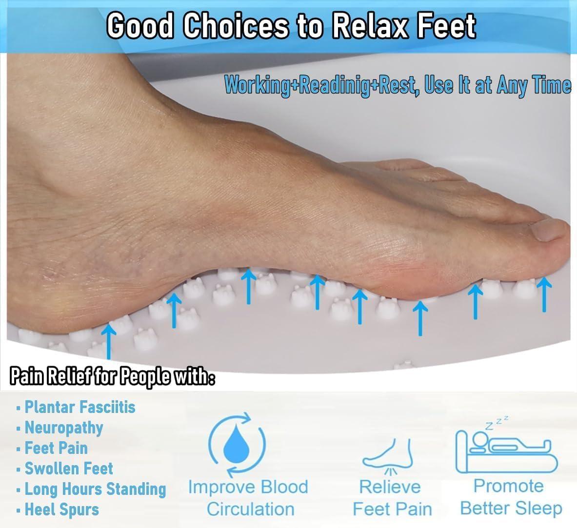 Clefairy Clefairy Foldable Footbath Pail Massage Soak Bucket Household Easy Storage Basin/Folding Foot Bath Spa Massage/Basin Foot Bucket/Large Foot Soaking Tub for Soaking Foot,Toe Nails, and Ankles,Pedicure