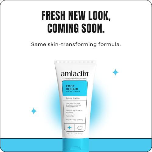 AmLactin Amlactin Foot Repair Foot Cream Therapy | Smooths Rough, Dry Feet | Powerful Alpha-Hydroxy Therapy Gently Exfoliates | Lactic Acid (Aha) | Softens Tough, Dry Skin