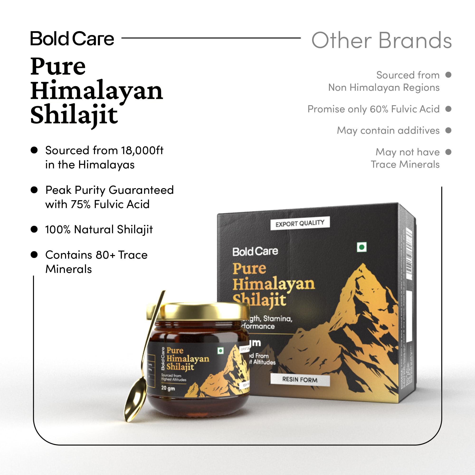 Bold Care Bold Care Himalayan Shilajit Resin - 20 gm (20 gm (Pack of 1))