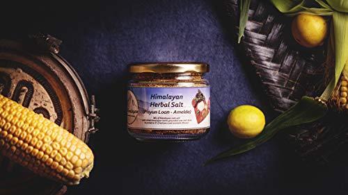 The Himalayan The Himalayan Flavoured Herbal Salt (Pisyun Loon)|Healthy & Mineral Rich Flavoured Salt|for Savory Flavor Like Raita,Salad,Pizza,Soups, Snacks,|Barbeque Dishes Salt|Naturally Grinded Salt - 200 gm