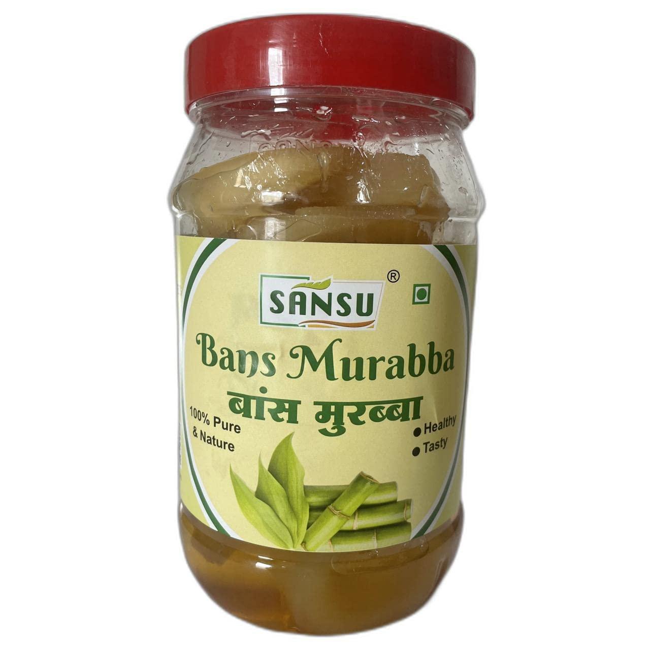 SANSU SANSU Homemade Bamboo Murabba Helps Increasing Height Growth | Bans Ka Murabba 500 gm Pack | Bamboo Shoots Murabba Good for Health