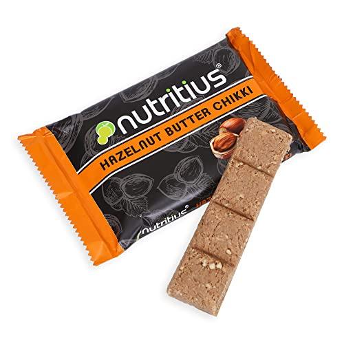 Nutritius Nutritius Hazelnut Butter Chikki, 125 grams (Pack Of 10) - Family Pack
